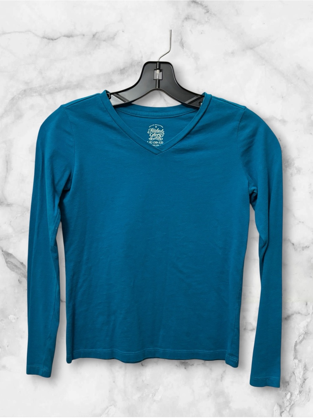 Faded Glory V-Neck Long Sleeve Shirt